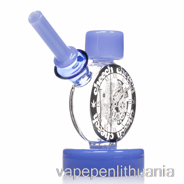 Cheech Clock Bubbler Blue Vape Skystis